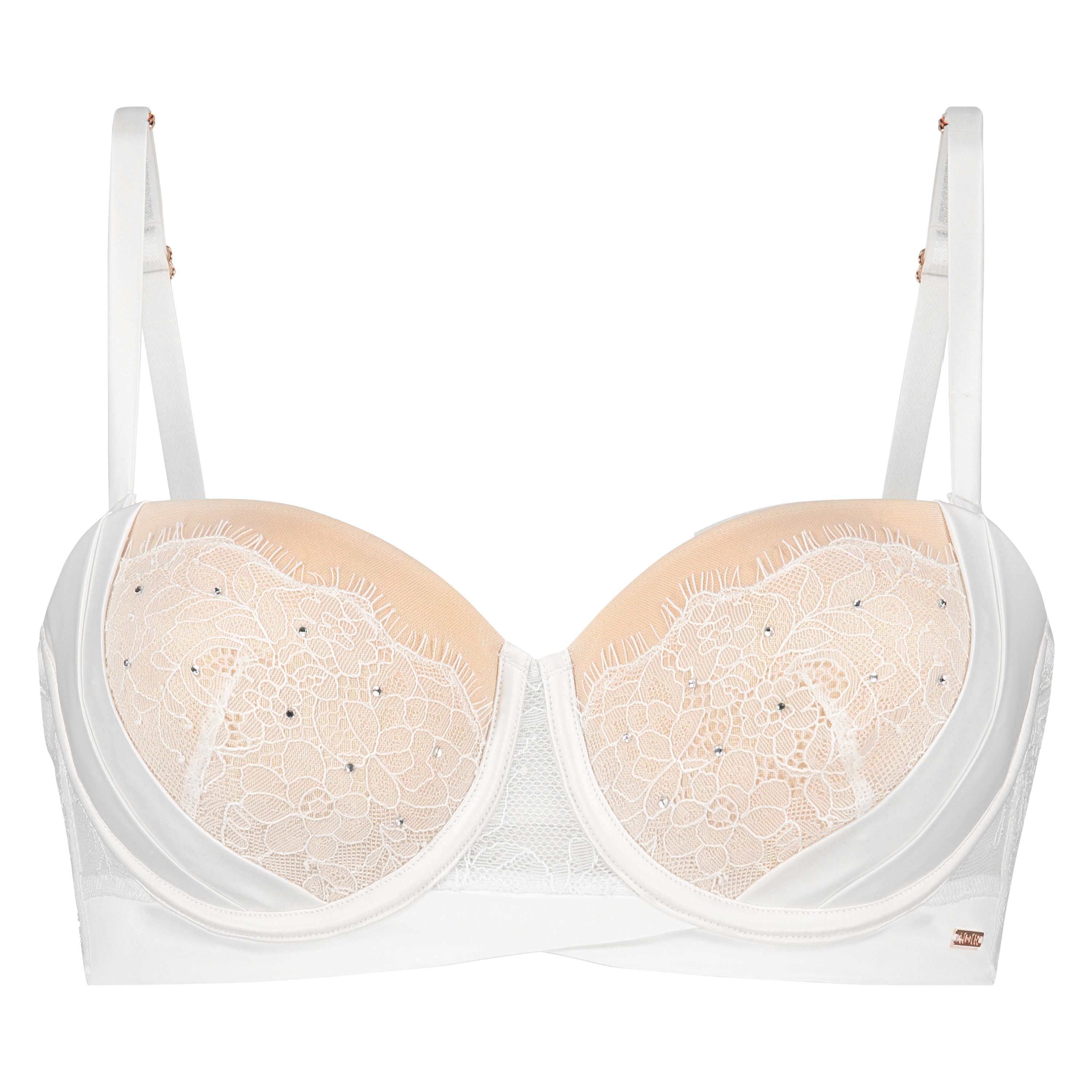 Elsa Padded Strapless Underwired Bra, White, main