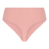 High Waisted Thong Smooth, Pink