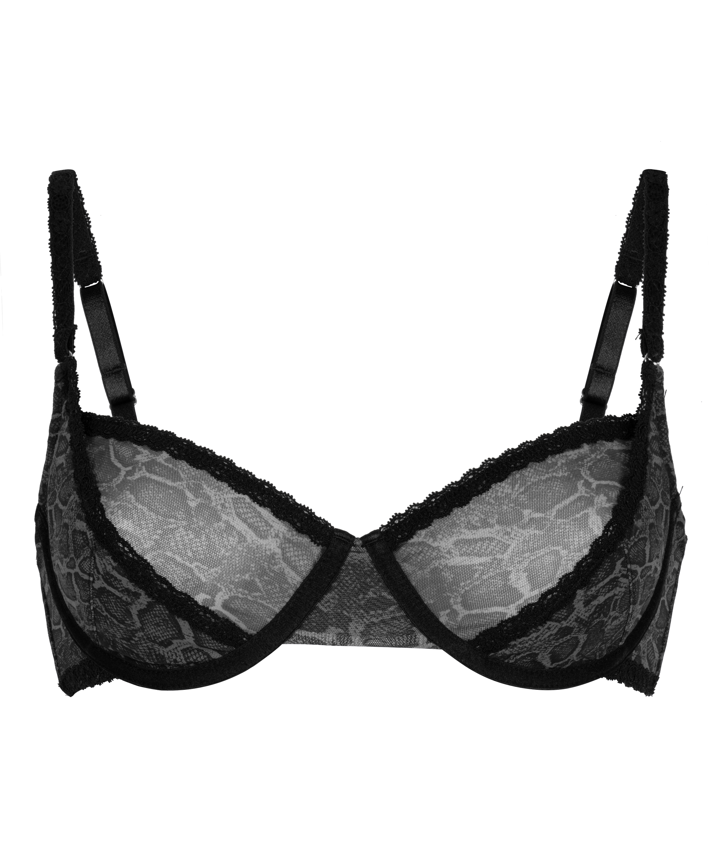 Azula Non-Padded Underwired Bra, Gray, main