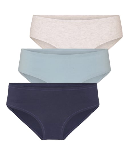 Multipack Cotton Short, Blue