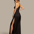 Gabriel Satin Lace Jumpsuit, Black