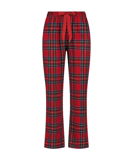 Flannel Pyjama Pants, Red