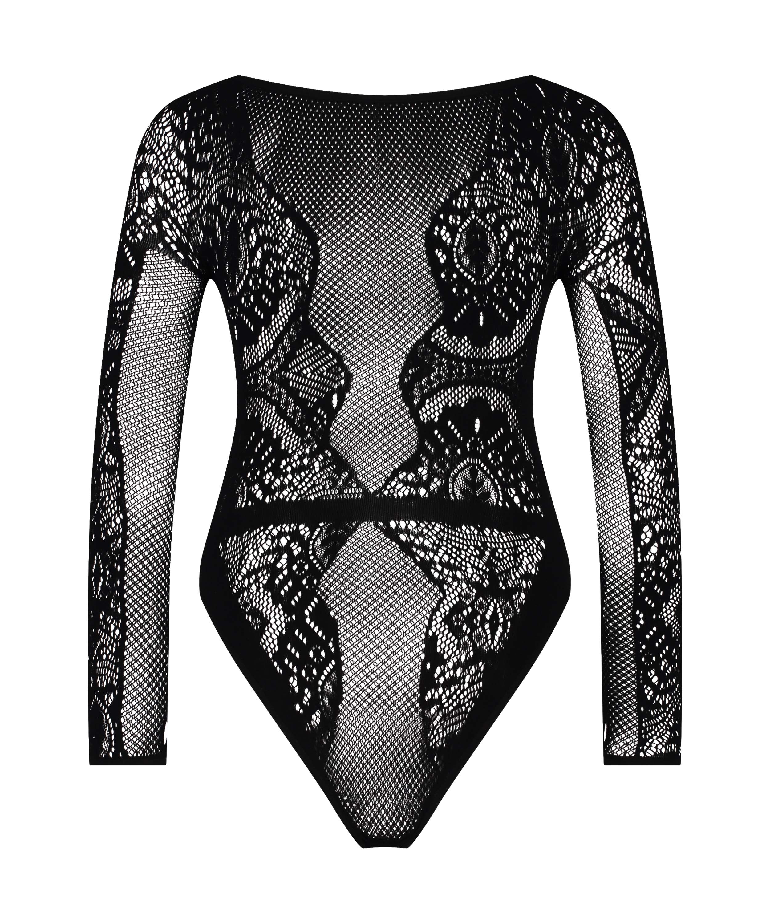 Scallop Floral Body, Black, main