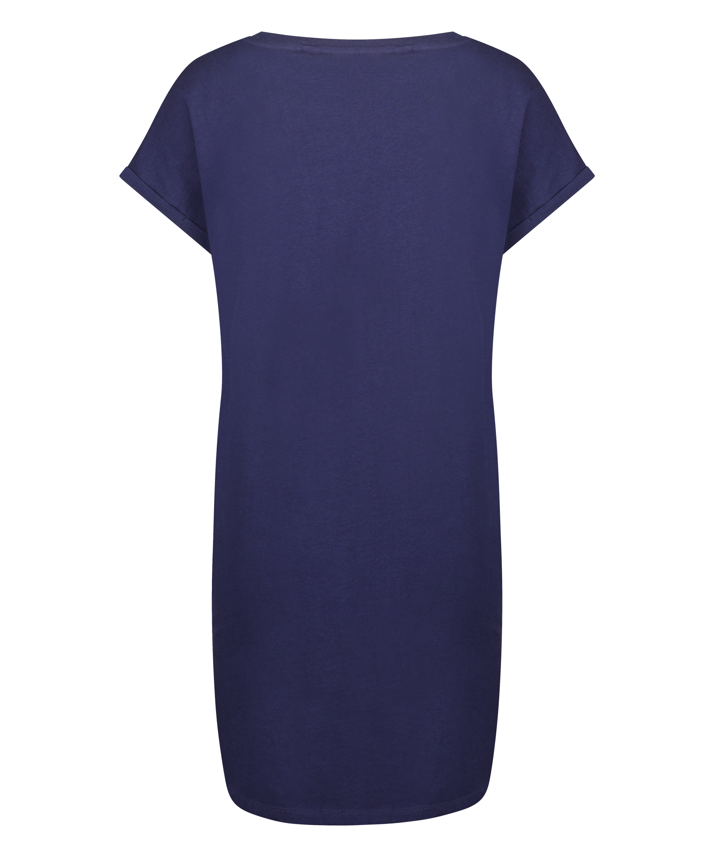 Round Neck Nightshirt, Blue, main