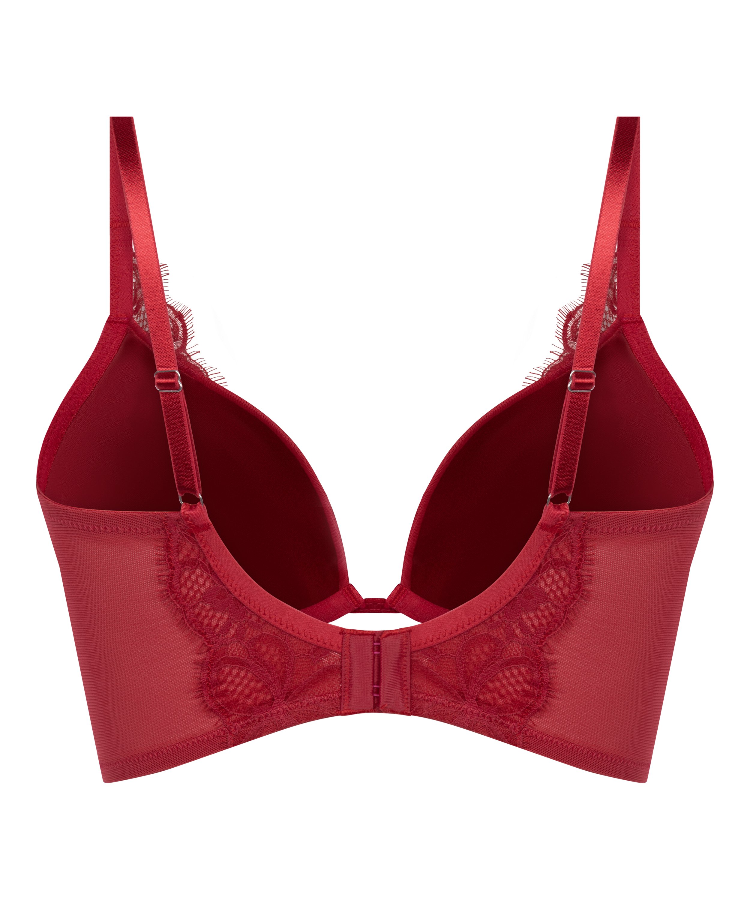 Marianna Push-Up Longline Bra, Red, main
