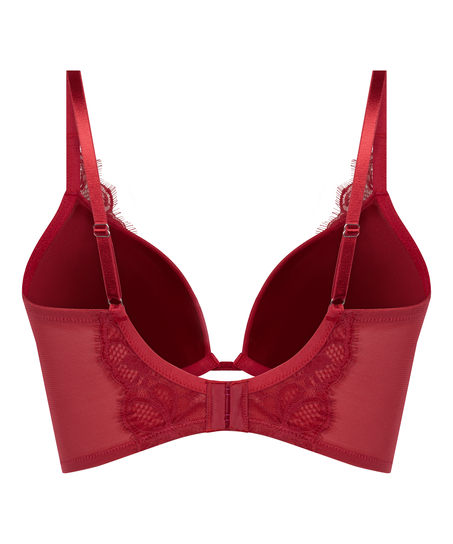 Marianna Push-Up Longline Bra, Red