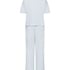 Pyjama Set Cotton Jersey Long, Blue