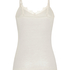super soft Lace V-Neck cami with Cashmere, White