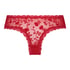 V-shaped Brazilian knickers mesh, Red