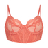 Emily Non-Padded Longline Underwired Bra, Orange