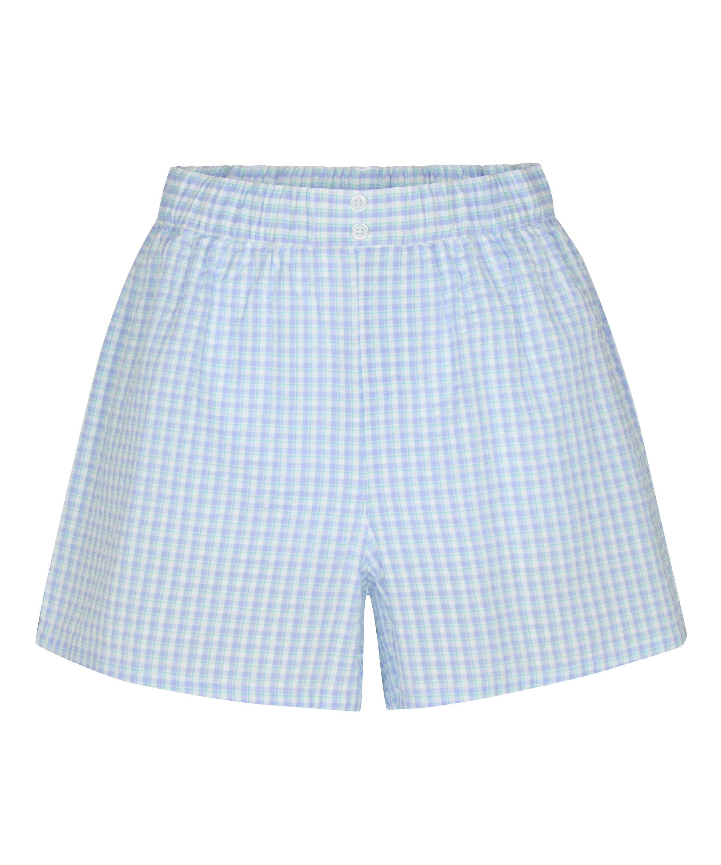 Pyjama Short Seersucker, Blue, main