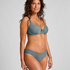Invisible Brazilian Stripe mesh, Blue