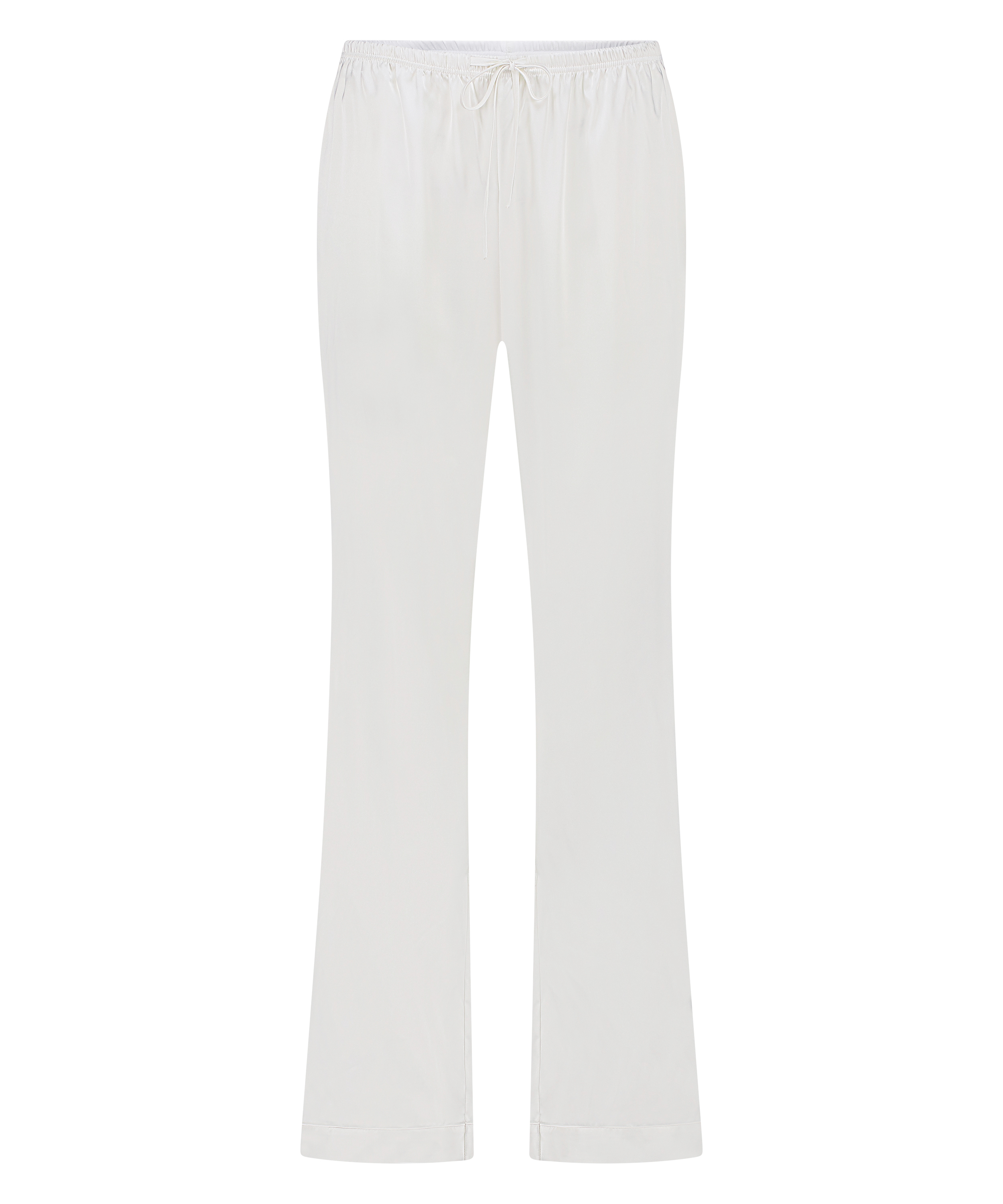 Satin Trousers, White, main