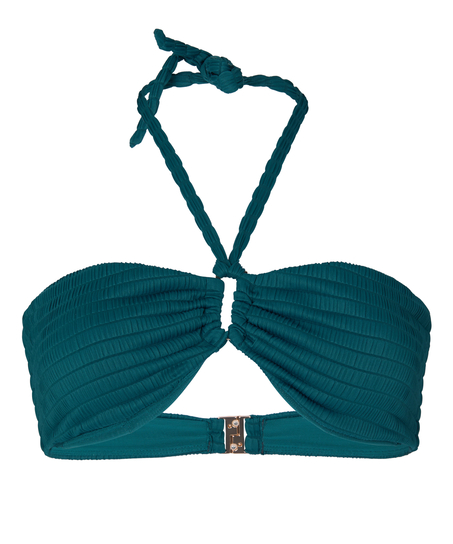 Bandeau Bikini Top St Kitts, Green