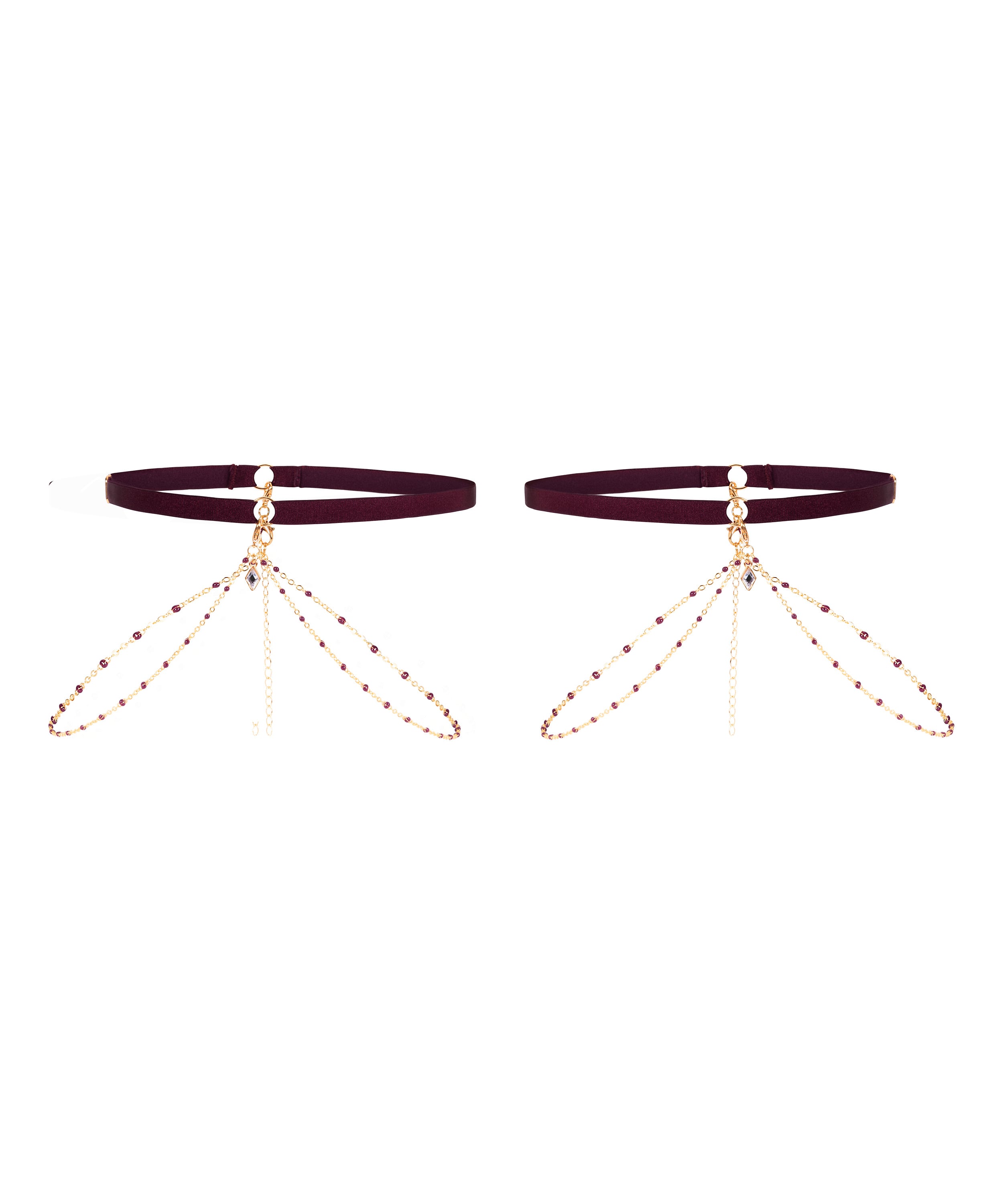Avela Leg Garters, Purple, main