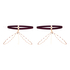 Avela Leg Garters, Purple