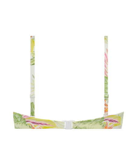 Tropics Push-Up Bikini Top Cup A - E, White