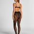Tights 15 Denier Checked, Black