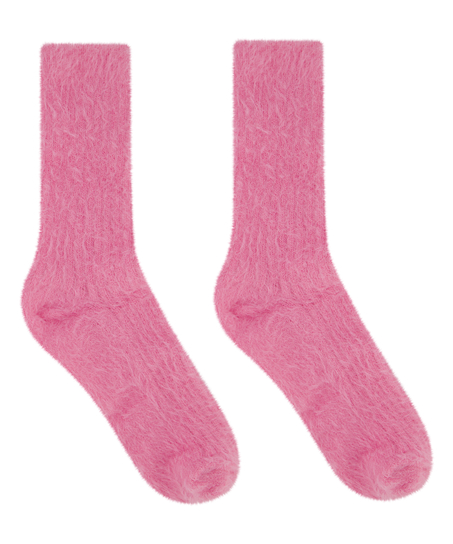 Fluffy Socks, Pink