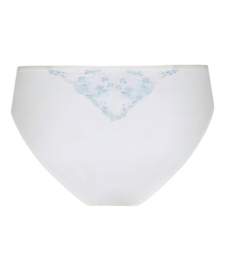 High Waisted Brazilian Peonie, White