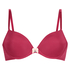 Plunge Padded Underwired Bra, Pink