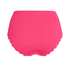 Scallop High Waist Rio Bikini Bottom, Pink