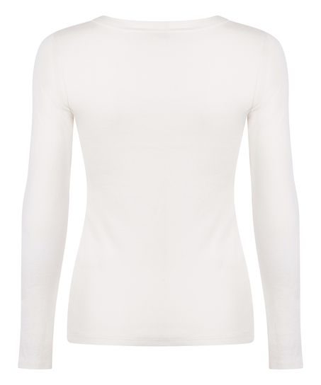 Cotton Pyjama Top, White