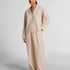 Dobby Pyjama Jacket Woven Cotton, Beige
