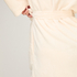 Fleece Bathrobe, White