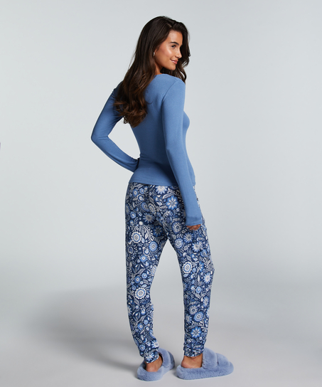 Jersey Pyjama Pants, Blue
