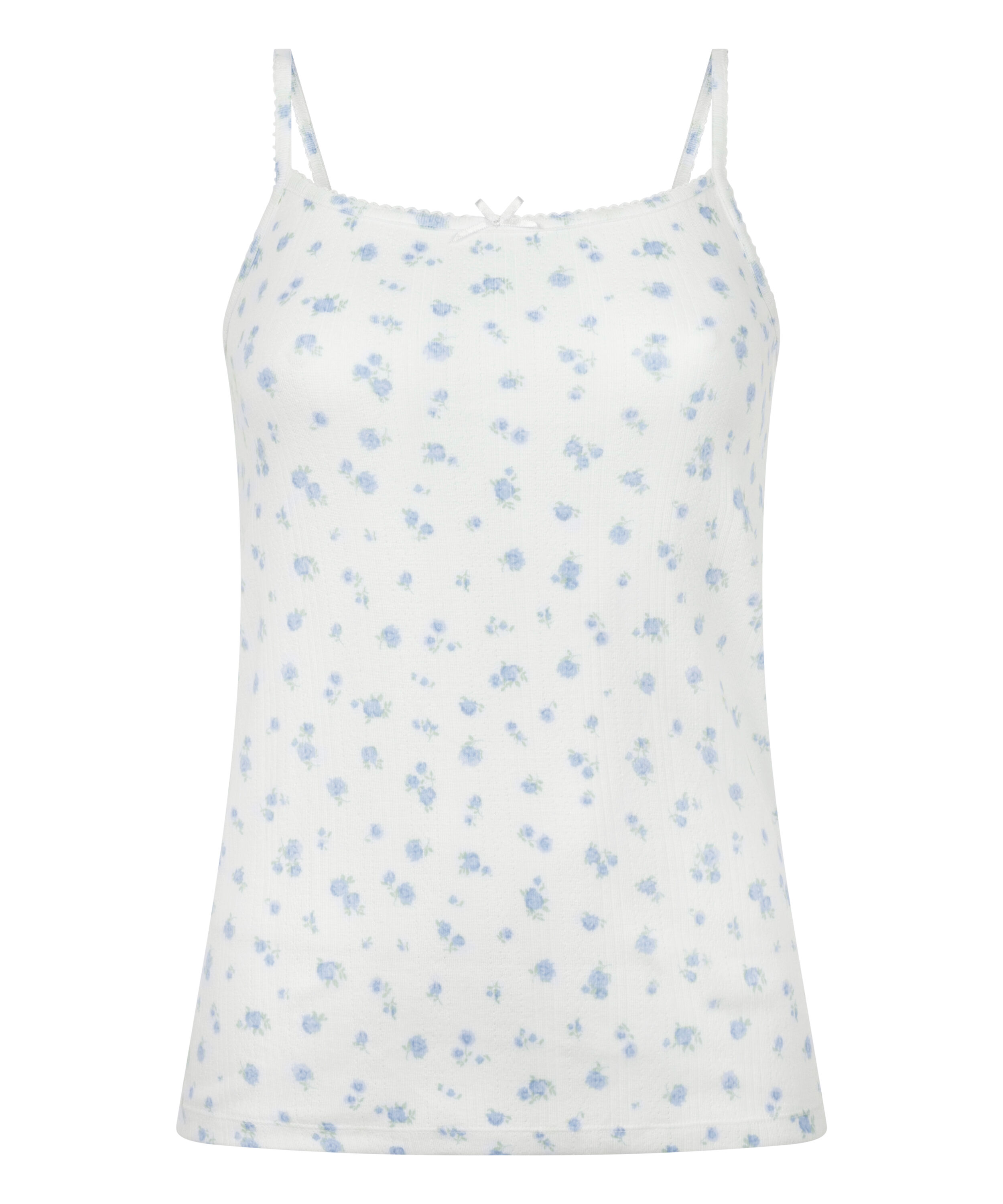 Cami Pointelle, White