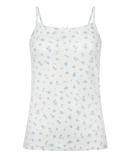 Cami Pointelle, White