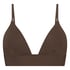Smooth Triangle Bralette, Brown
