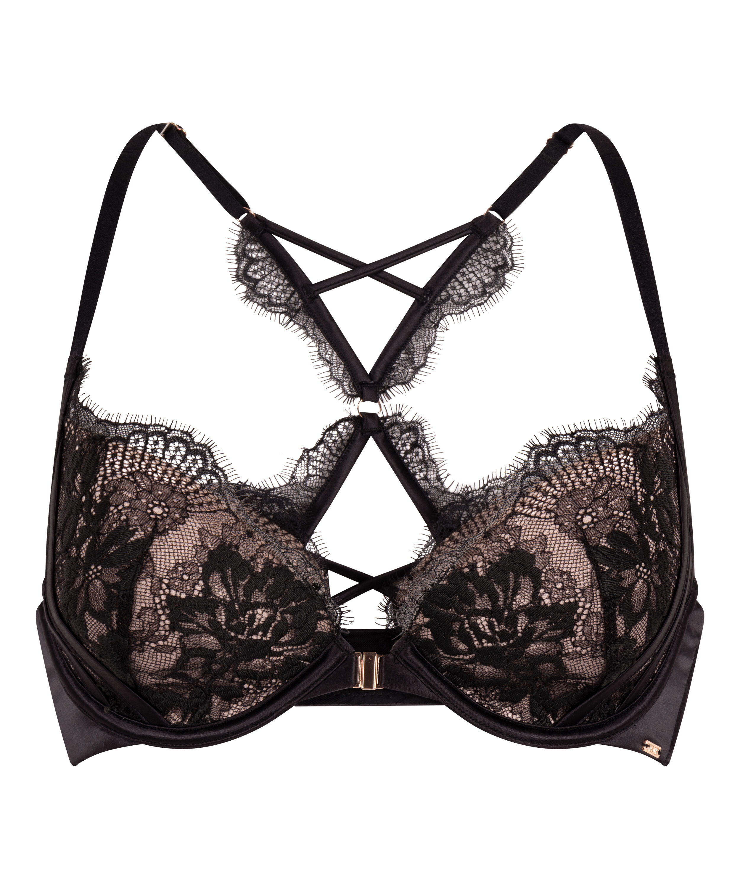 Cynthia Padded Underwired Bra, Black