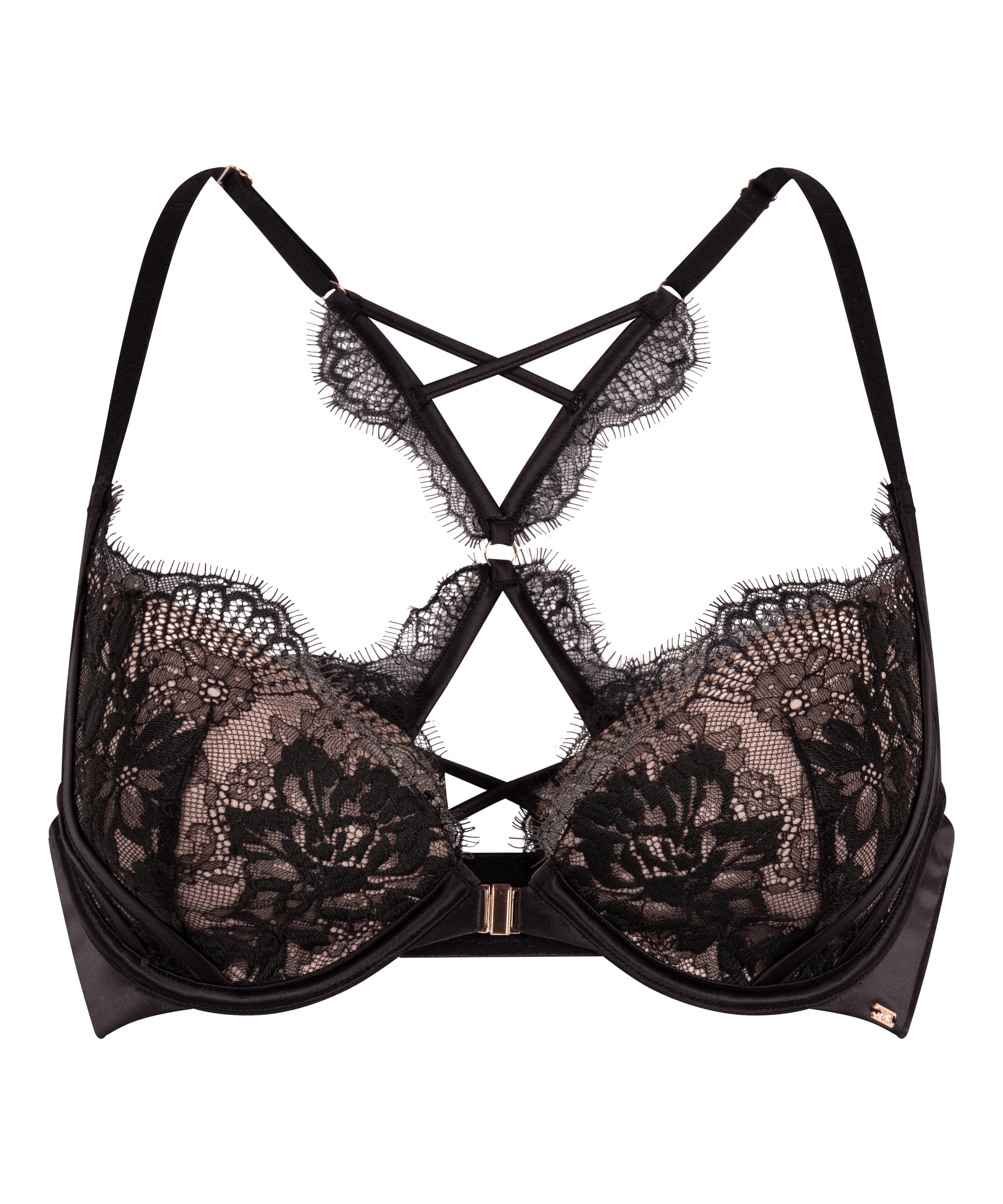 Cynthia Padded Underwired Bra, Black, main