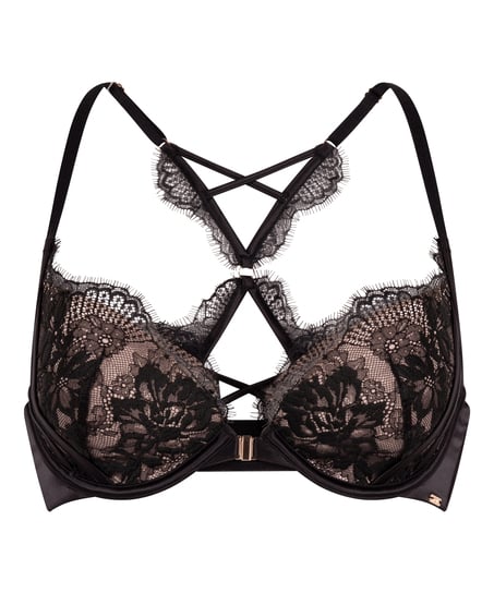 Cynthia Padded Underwired Bra, Black