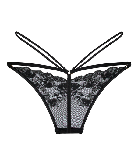 Highleg Thong Zara, Black