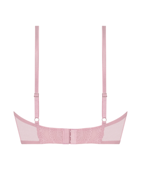 Selina Padded Push-Up Longline Underwired Bra, Pink