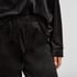 Velvet Pyjama Pants, Black