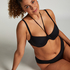 Bikini Bottom With Wrap Luxe, Black