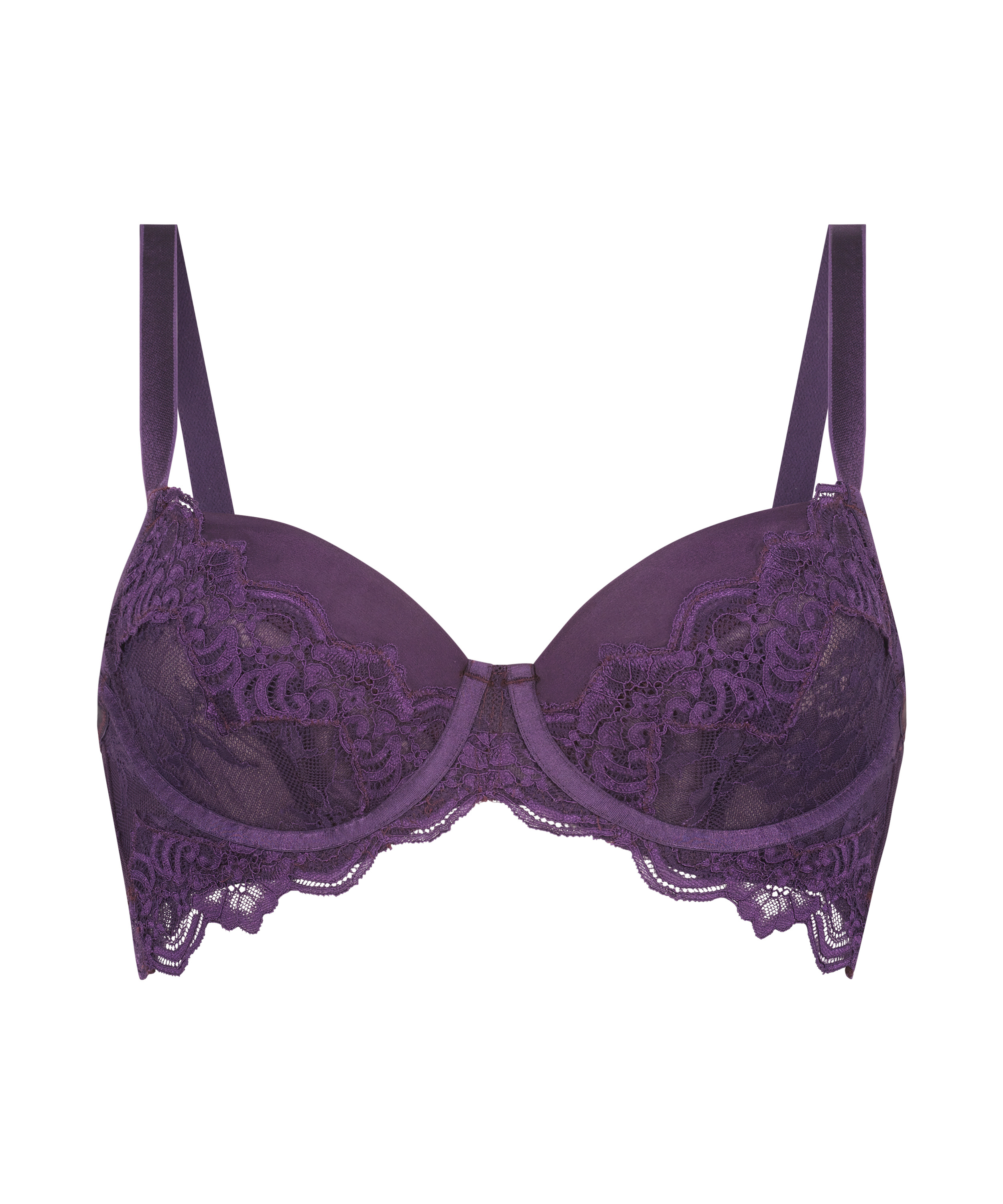 Sienna Unpadded Underwired Bra, Purple, main