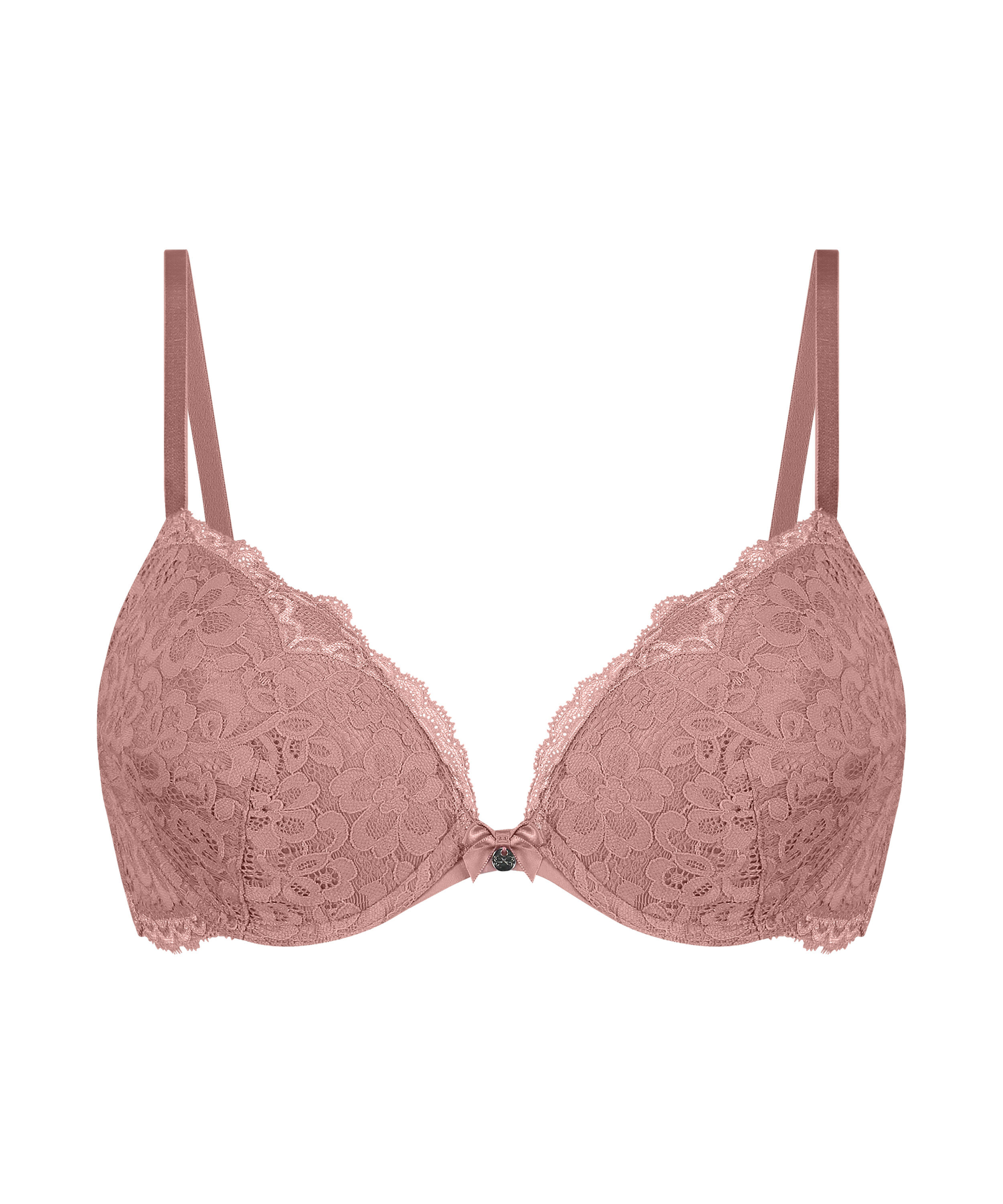 Marine Padded Push-Up Underwired Bra, Pink