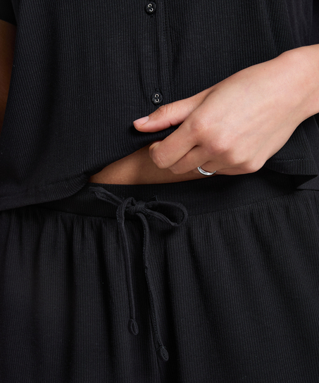 Short Jersey Rib Essential, Black