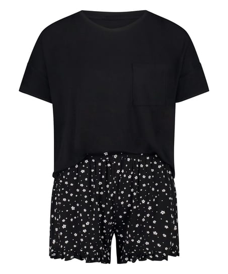 Short Pyjama Set, Black