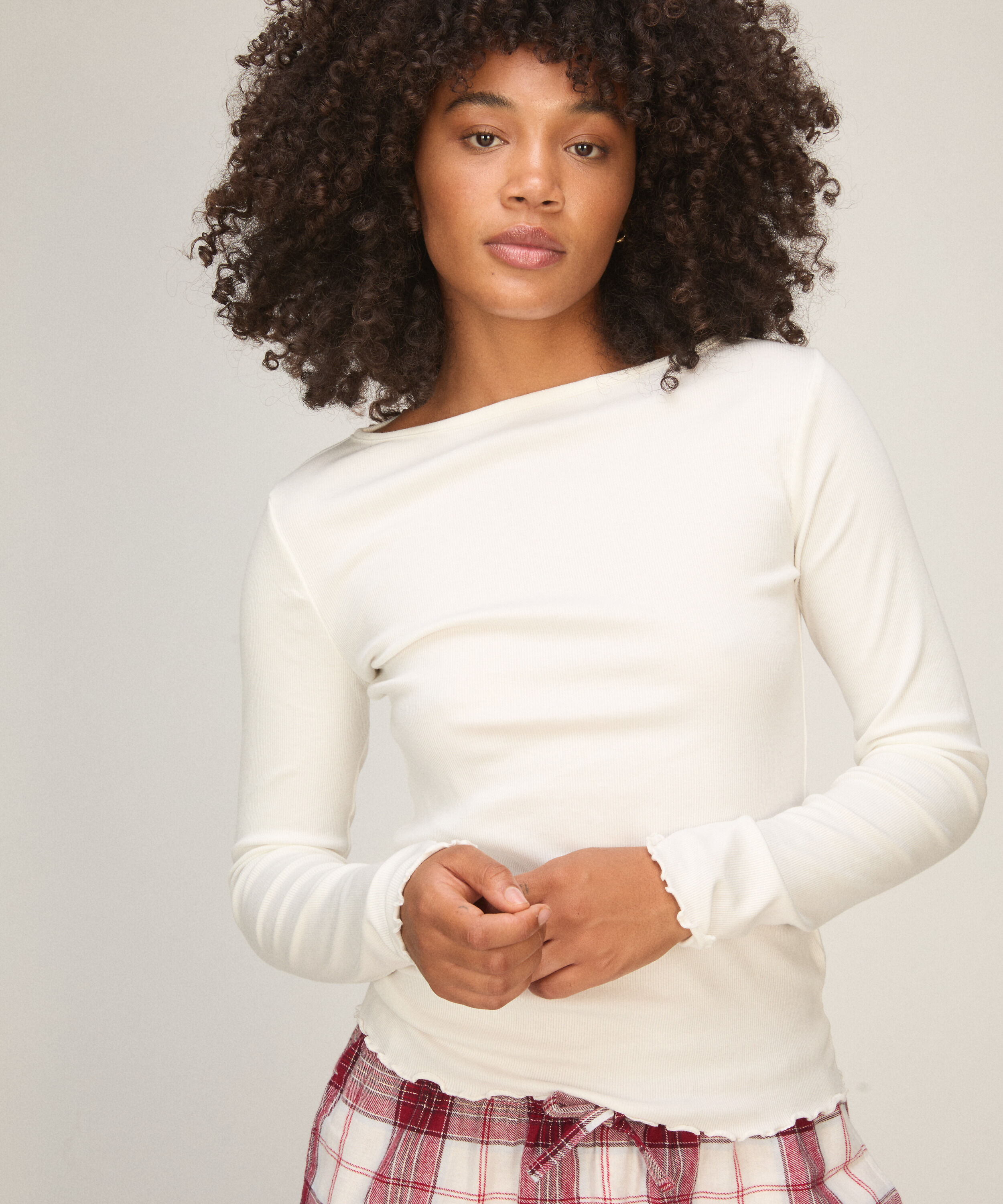 Boatneck Top, White