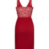 Nora Lace Slip Dress, Red