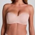 Smooth Padded Underwired Strapless Push-Up Bra, Beige