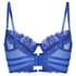 Nienke Non-Padded Underwired Longline Bra, Blue