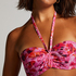 Floral Bikini Top Cup E +, Pink