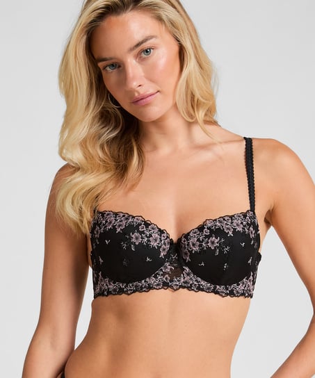 Chloe Padded Underwired Bra, Black